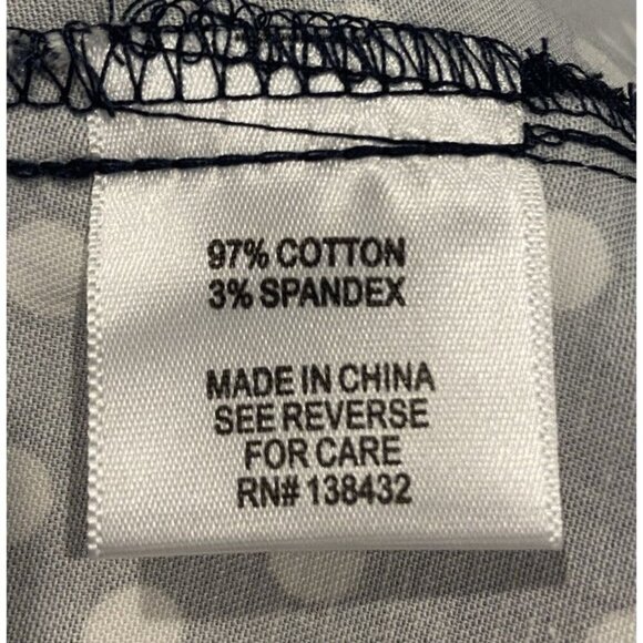 ModCloth Skirt A Line Retro Style Navy Blue White Polka Dot Size Large L - Picture 5 of 5